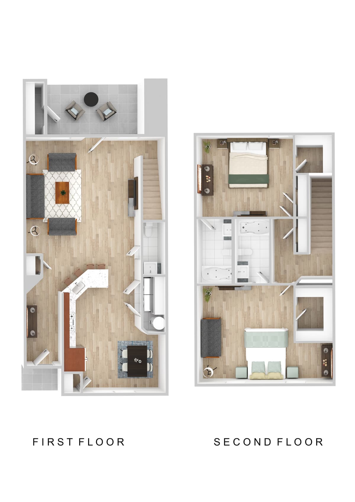 2 Bedroom - Kitchen in Front